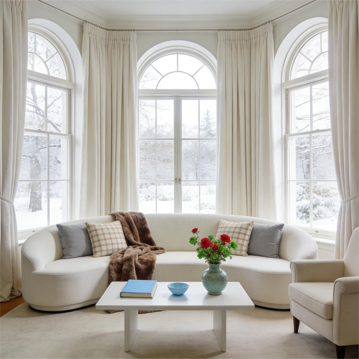 Noether Pure Wool Curtain Pleated