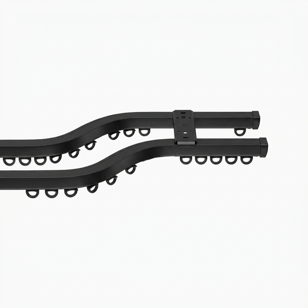 Flex Bendable Double Ceiling Curtain Track