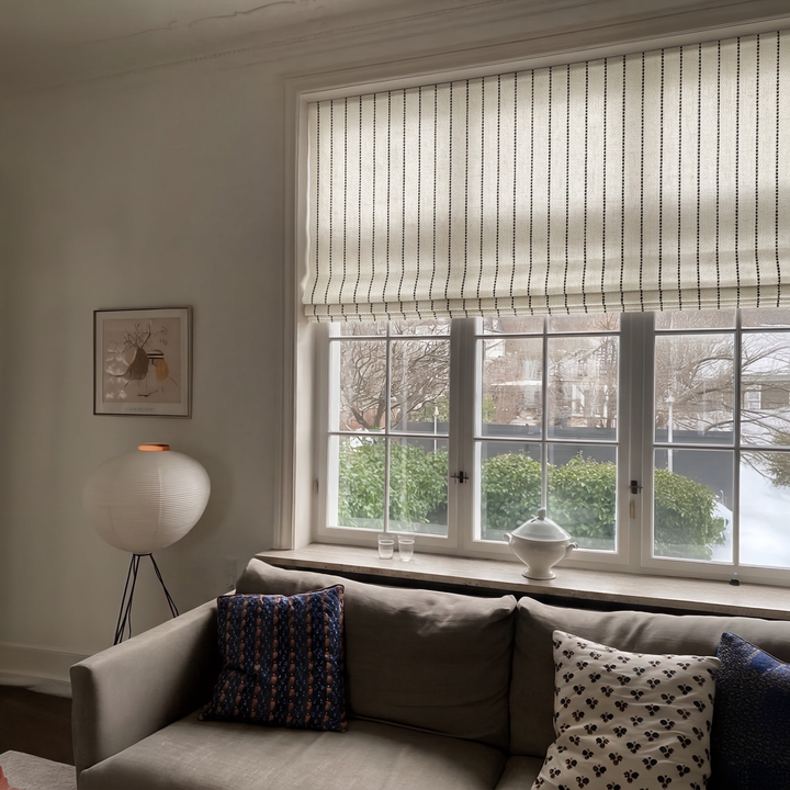 Thal Linen Roman Shade Cordless