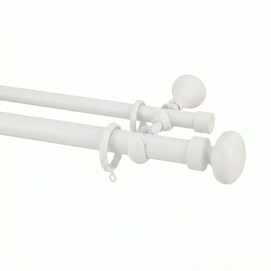 Cato Double Decorative Curtain Rod with Rings