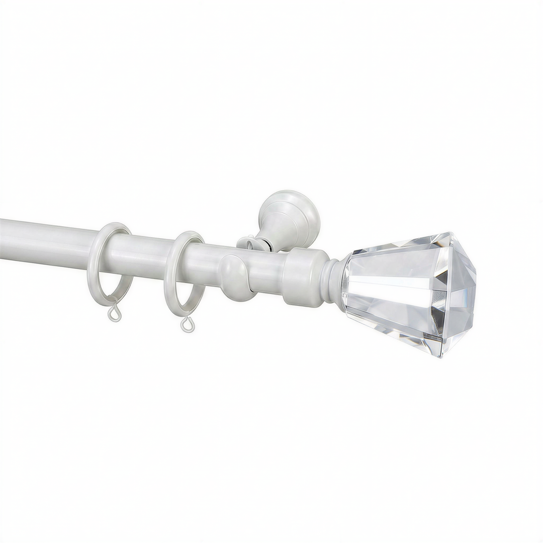 Cato Single Decorative Curtain Rod with Rings