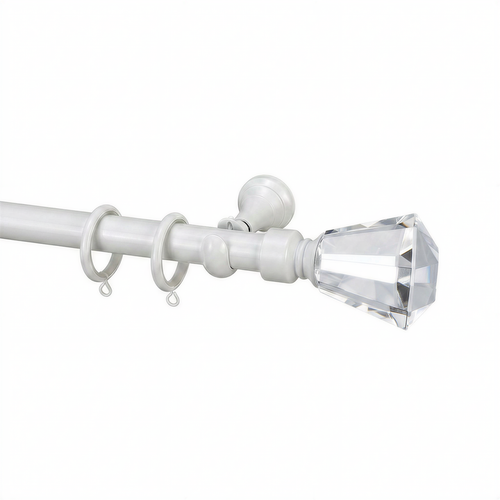 Cato Single Decorative Curtain Rod with Rings