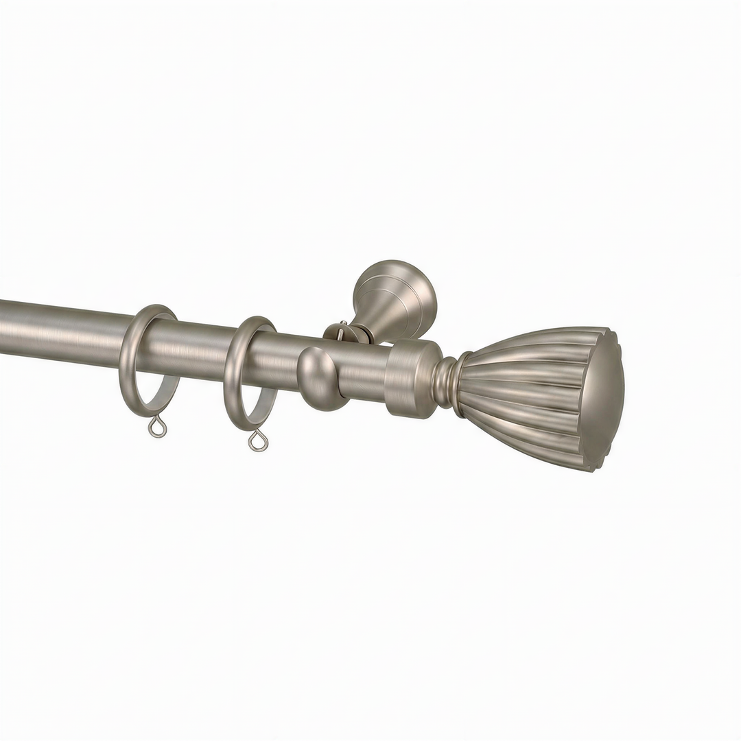 Cato Single Decorative Curtain Rod with Rings