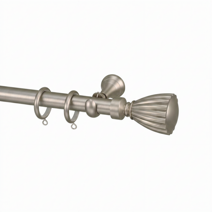 Cato Single Decorative Curtain Rod with Rings