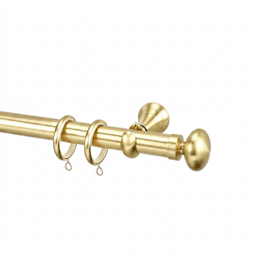 Cato Single Decorative Curtain Rod with Rings