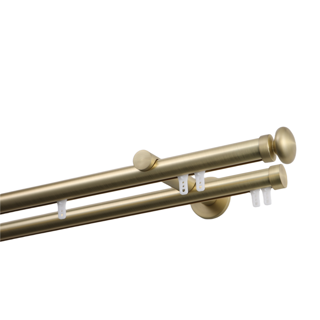 Dura Double Decorative Traverse Curtain Rod