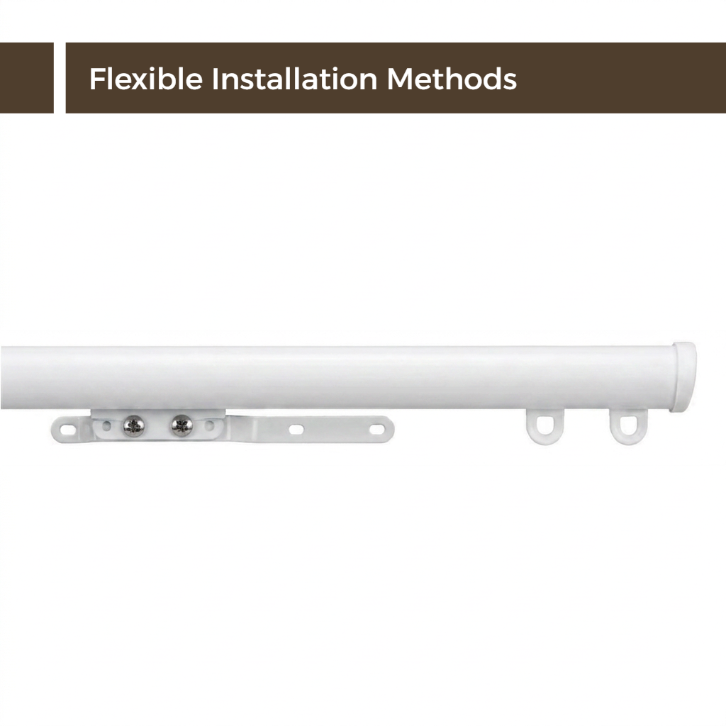 Bex Single Wall &amp; Ceiling Curtain Track