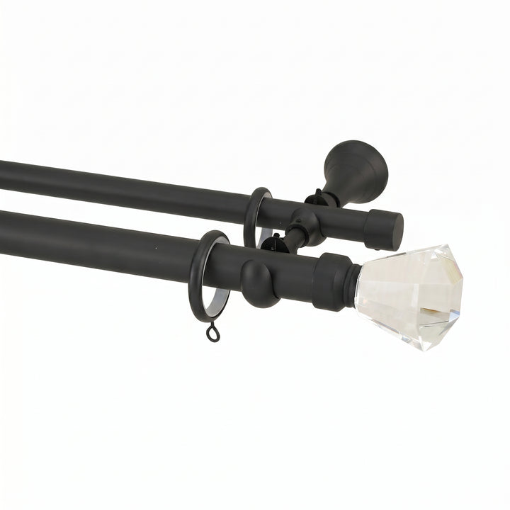 Cato Double Decorative Curtain Rod with Rings