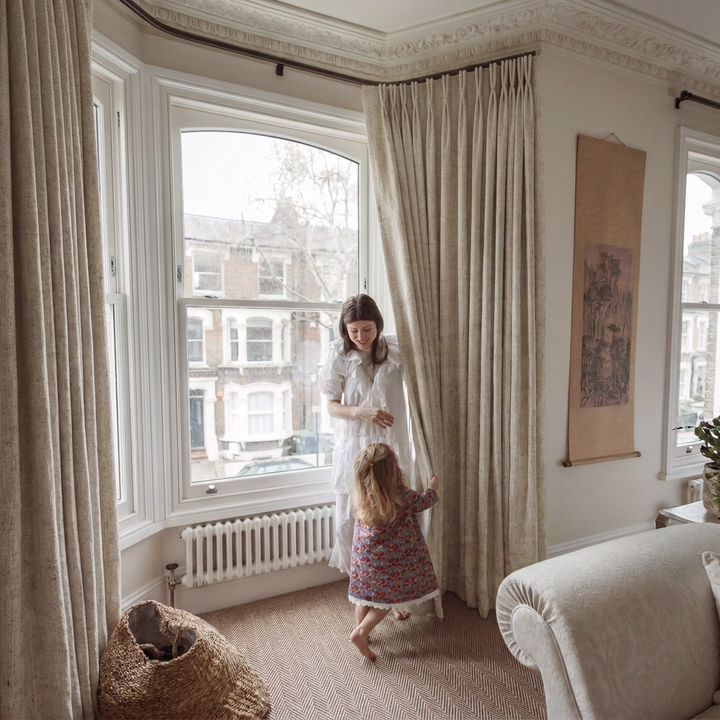 Elow Linen Drapery Pleated