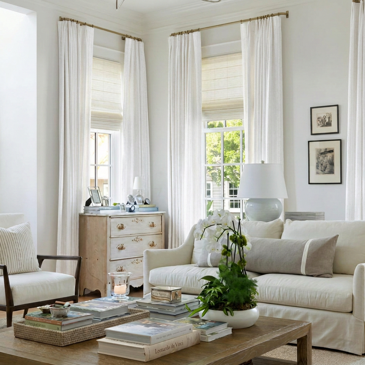 Elow Linen Drapery Pleated