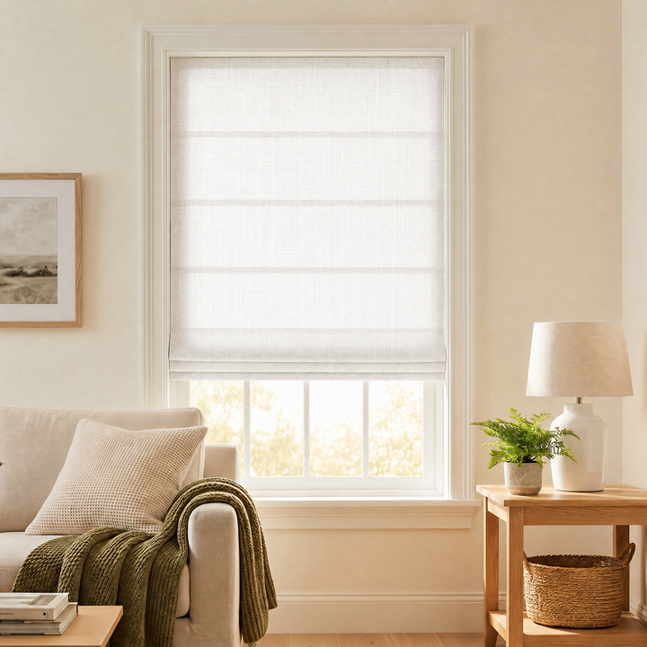 Lia Linen Roman Shade Cordless