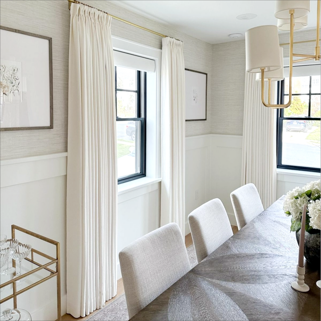 Camille Luxury Linen Cotton Curtain Pleated