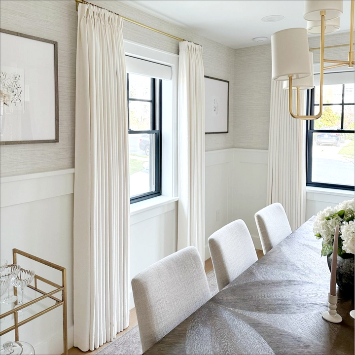 Camille Luxury Linen Cotton Curtain Pleated