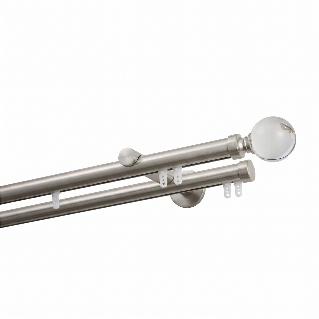 Dura Double Decorative Traverse Curtain Rod