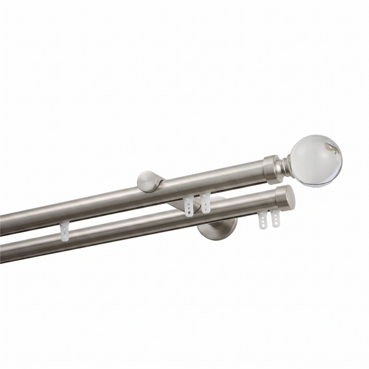 Dura Double Decorative Traverse Curtain Rod