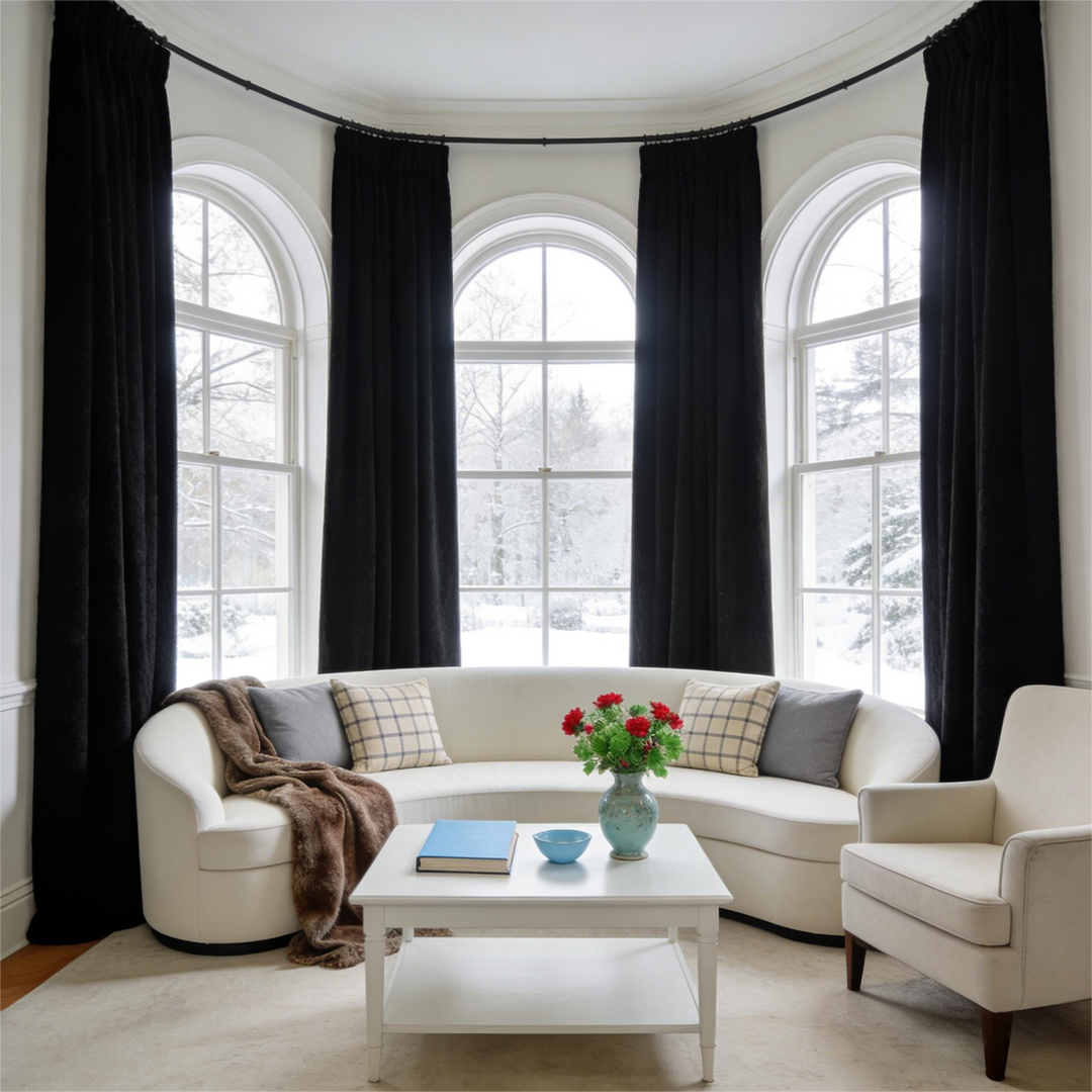 Noether Pure Wool Curtain Pleated
