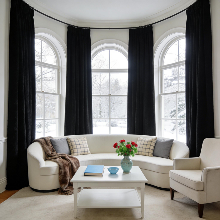 Noether Pure Wool Curtain Pleated
