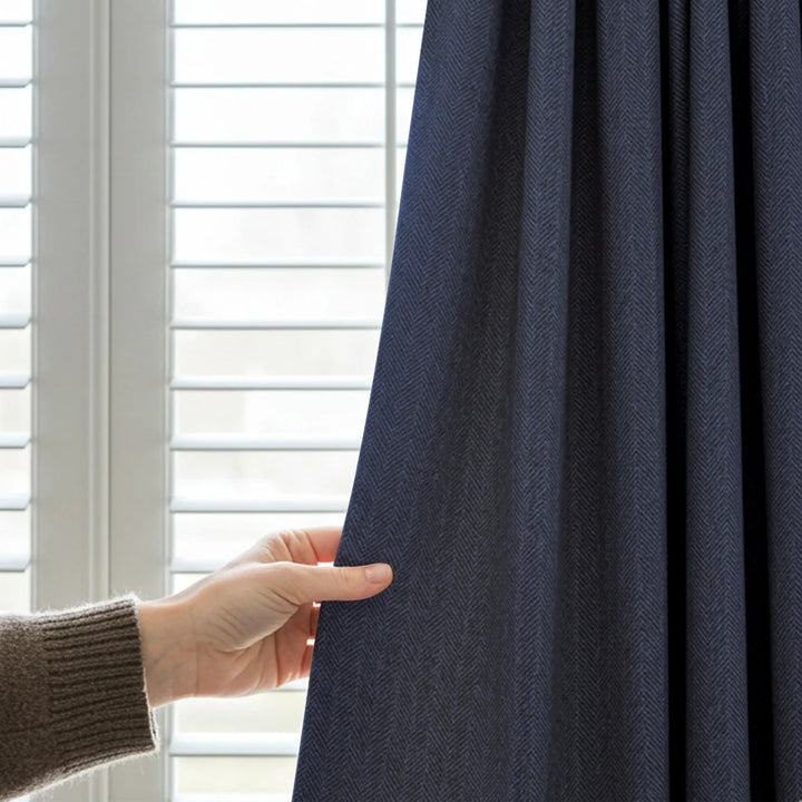Ewesting Wool Curtain Pleated