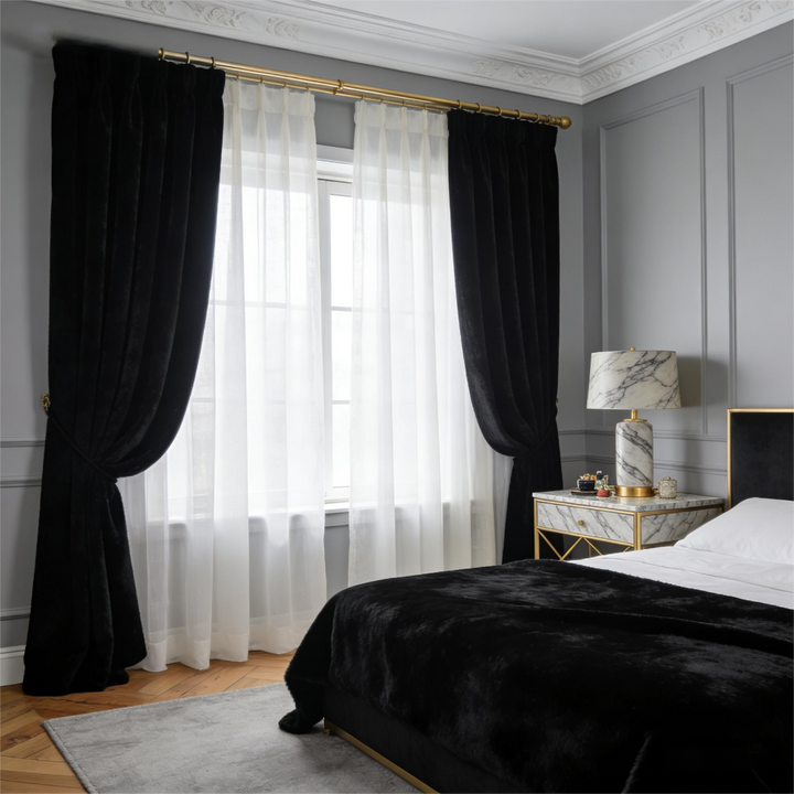 Noether Pure Wool Curtain Pleated