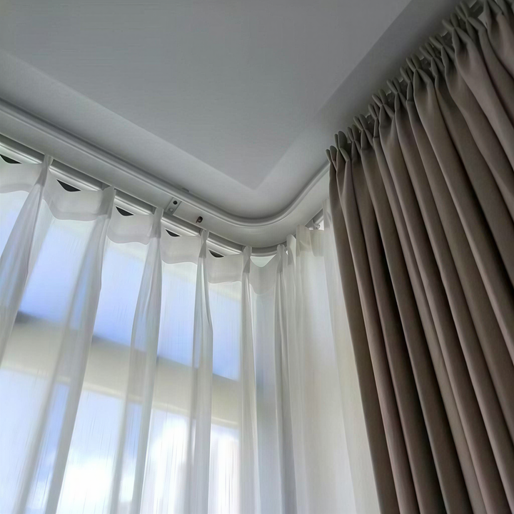 Flex Bendable Double Ceiling Curtain Track