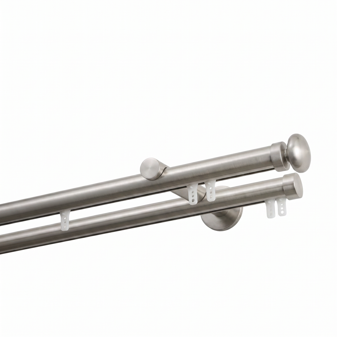 Dura Double Decorative Traverse Curtain Rod