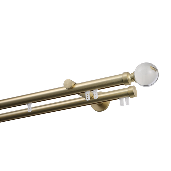 Dura Double Decorative Traverse Curtain Rod