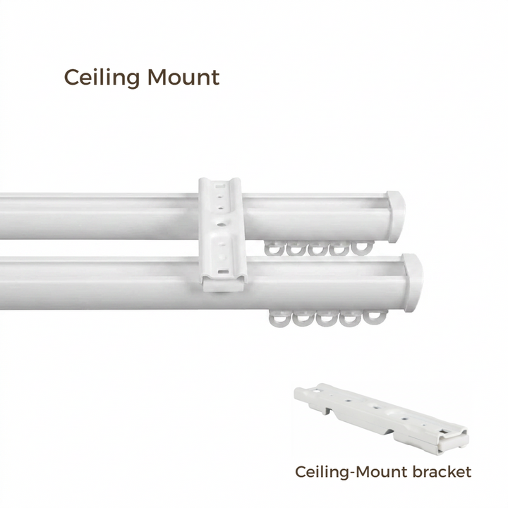 Bex Double Wall &amp; Ceiling Curtain Track