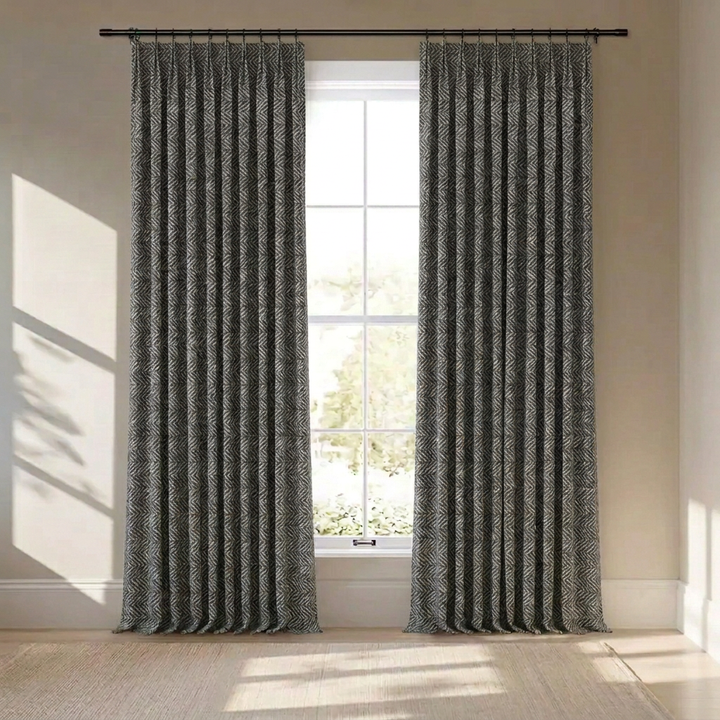Orin Wool Blend Custom Curtain Pleated
