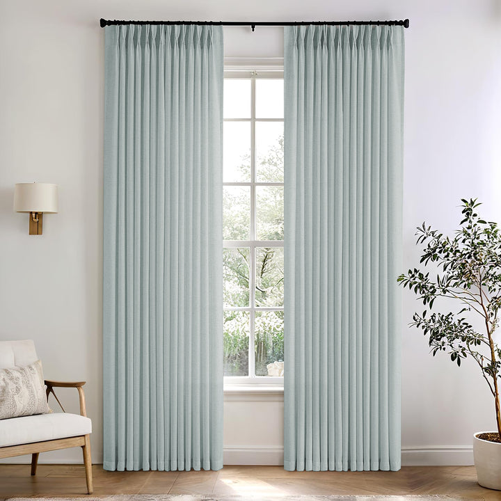 Camille Luxury Linen Cotton Curtain Pleated