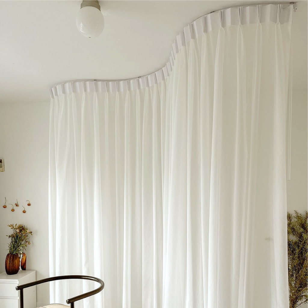 Flex Bendable Single Ceiling Curtain Track
