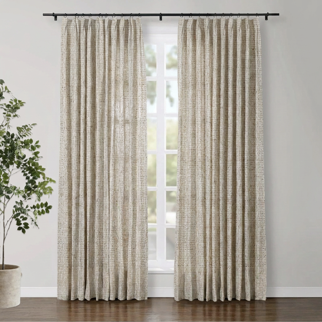 Elow Linen Drapery Pleated