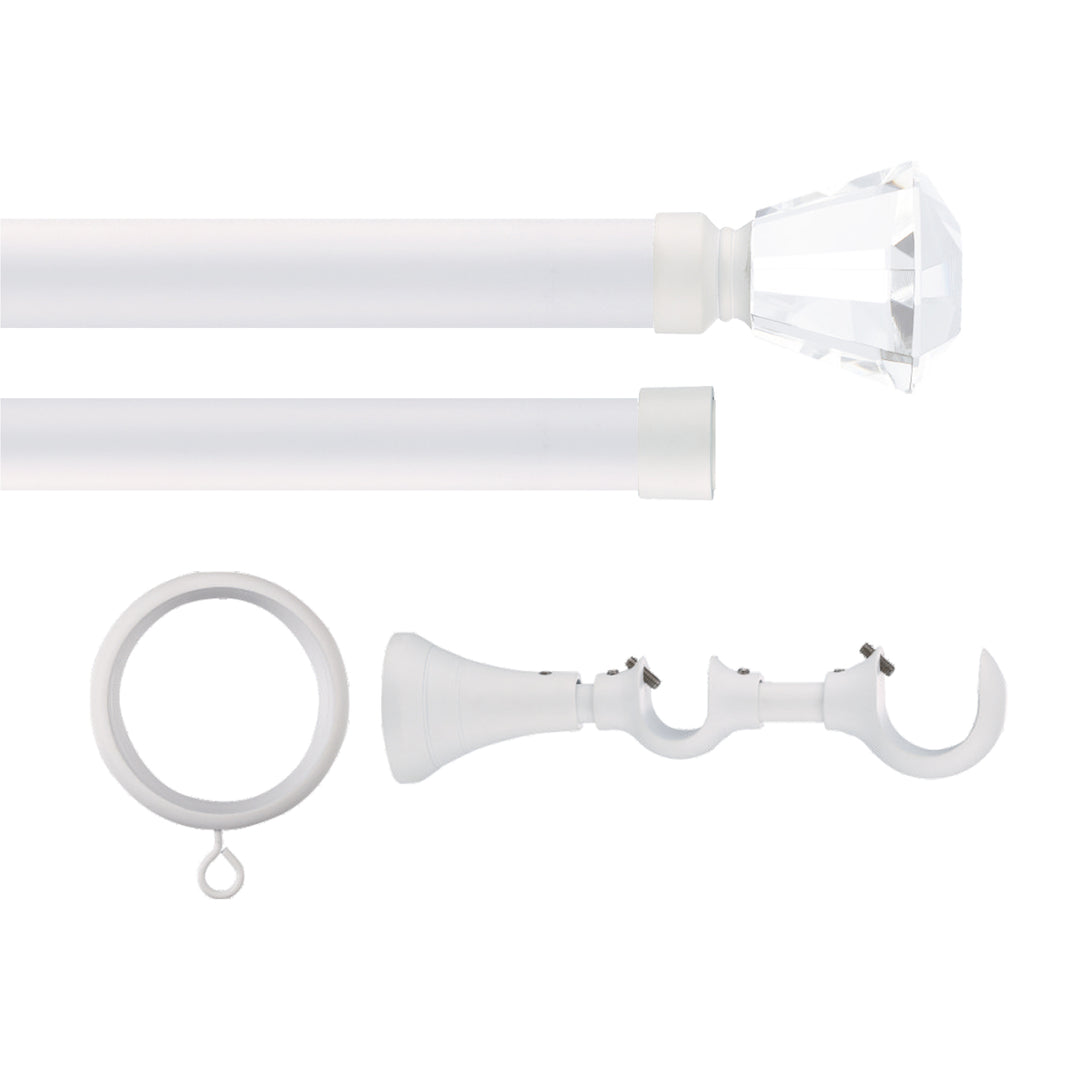Cato Double Decorative Curtain Rod with Rings