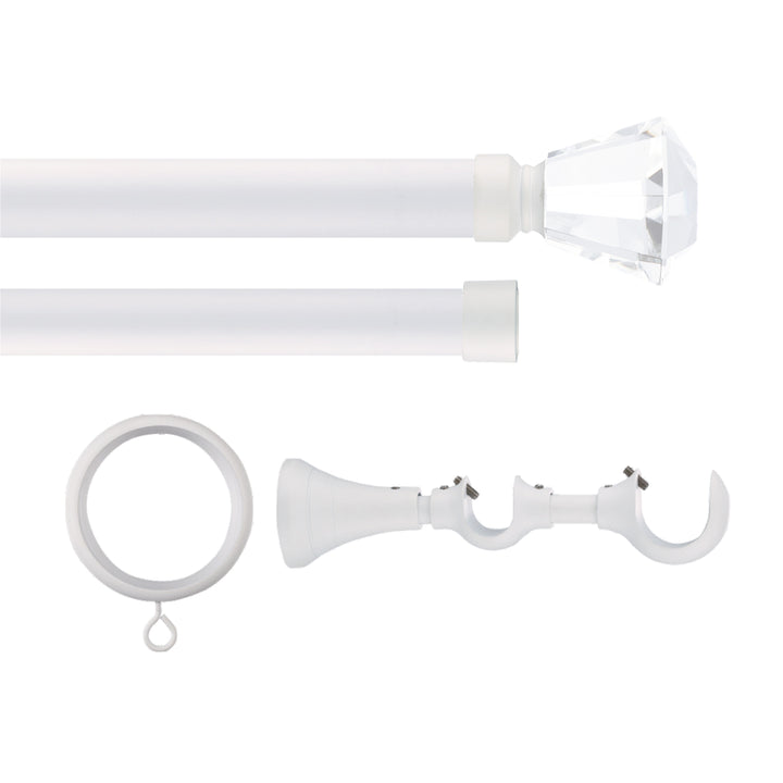 Cato Double Decorative Curtain Rod with Rings