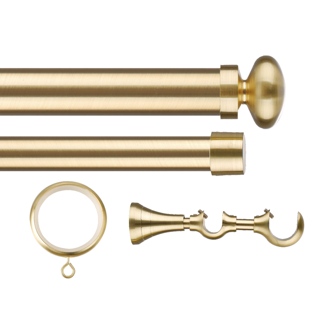 Cato Double Decorative Curtain Rod with Rings