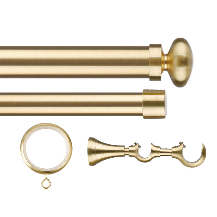 Cato Double Decorative Curtain Rod with Rings