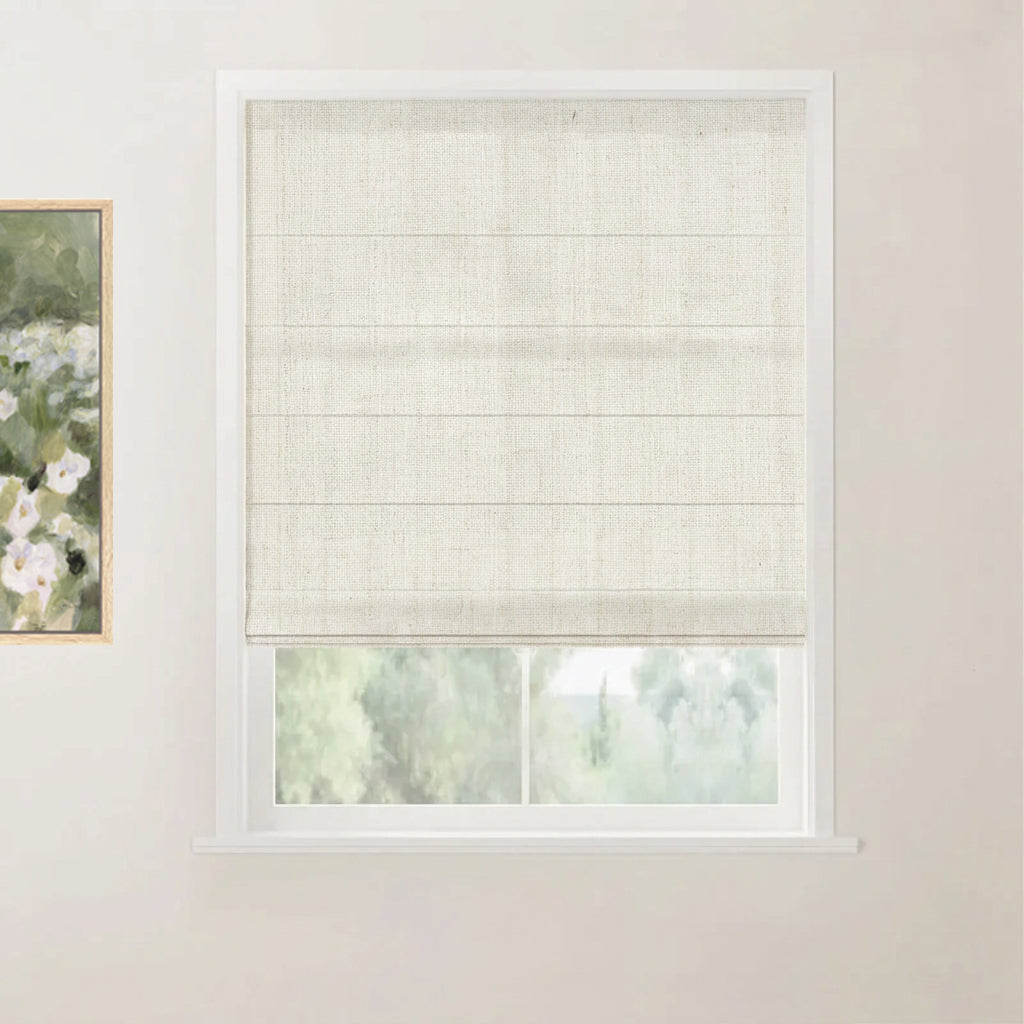 Thal Linen Roman Shade Cordless