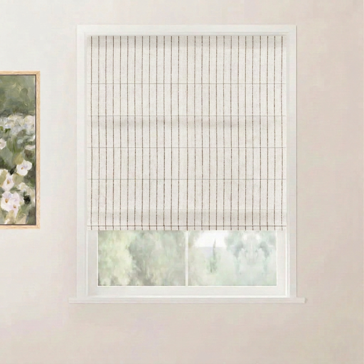 Thal Linen Roman Shade Cordless
