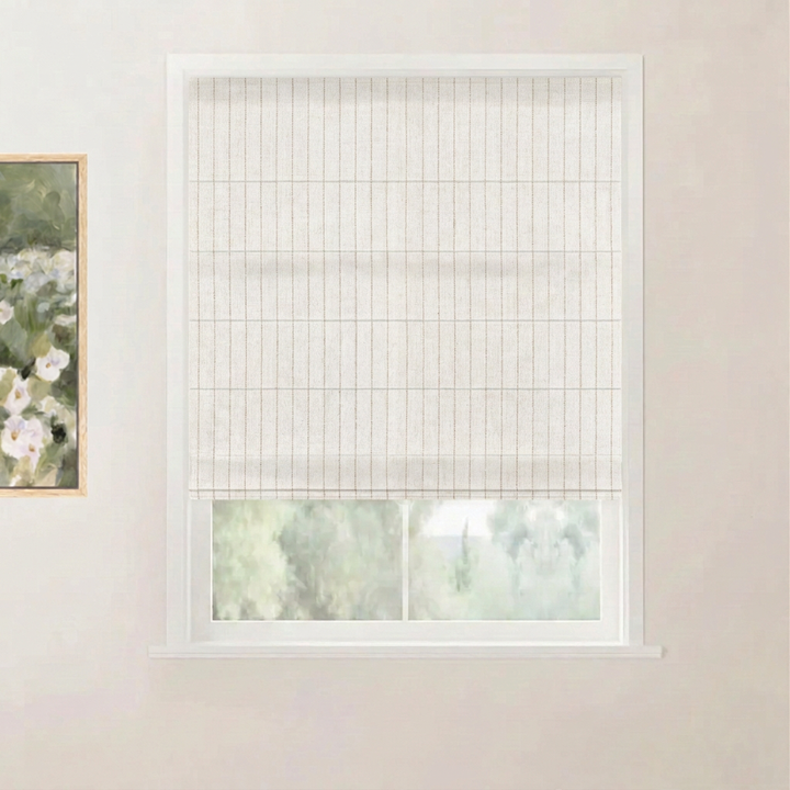 Thal Linen Roman Shade Cordless