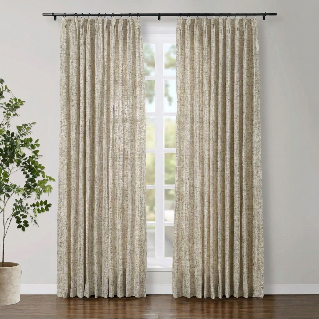Elow Linen Drapery Pleated