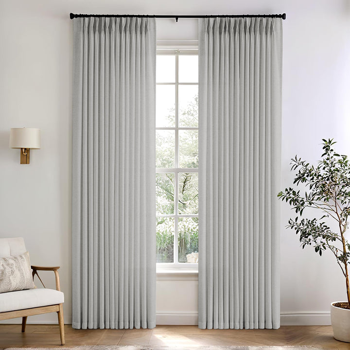 Camille Luxury Linen Cotton Curtain Pleated