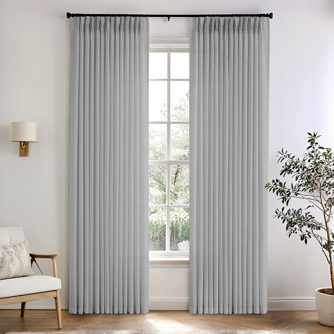 Camille Luxury Linen Cotton Curtain Pleated