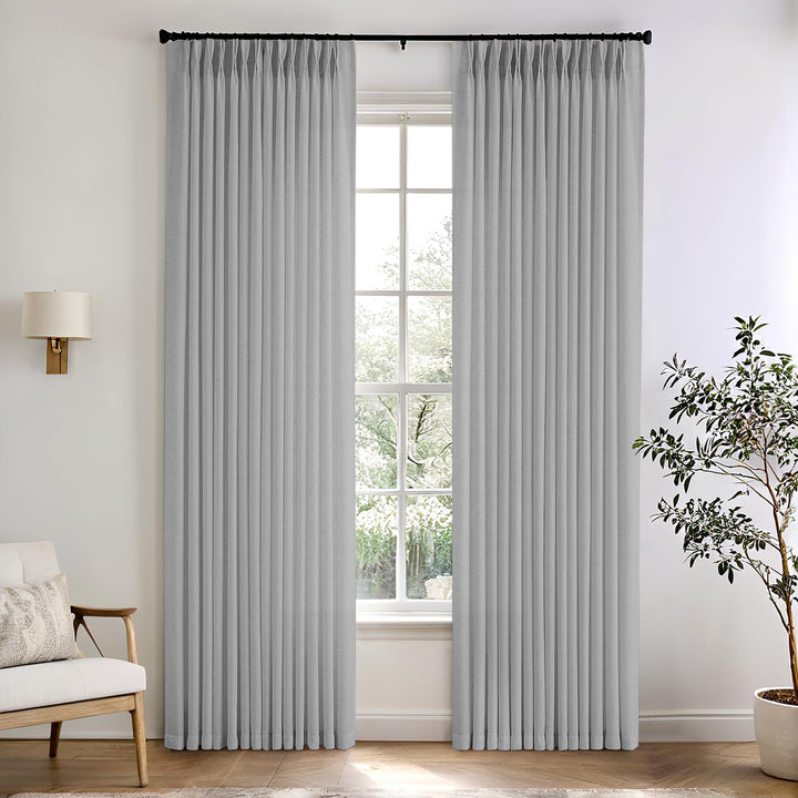 Camille Luxury Linen Cotton Curtain Pleated