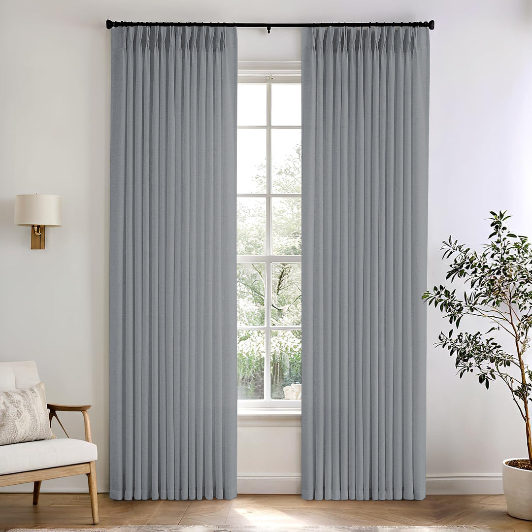 Camille Luxury Linen Cotton Curtain Pleated