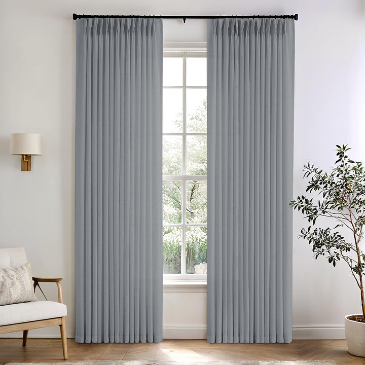 Camille Luxury Linen Cotton Curtain Pleated