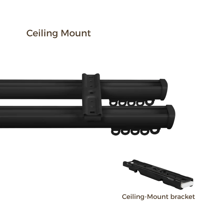 Bex Double Wall &amp; Ceiling Curtain Track