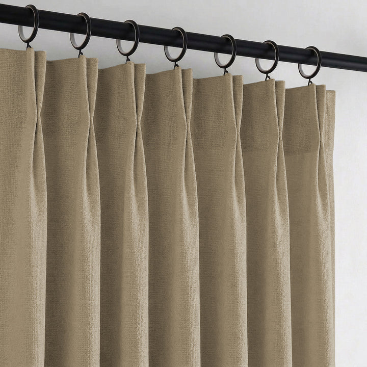 Camille Luxury Linen Cotton Curtain Pleated