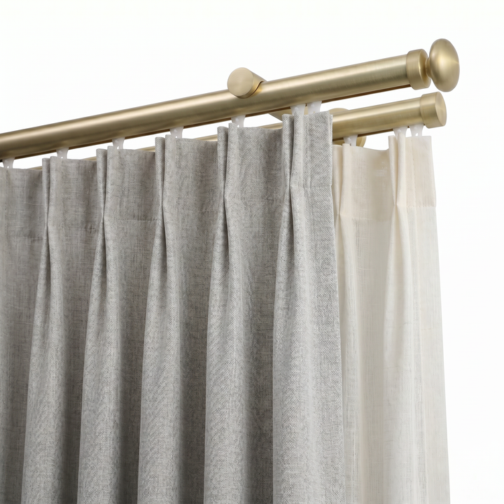 Dura Double Decorative Traverse Curtain Rod