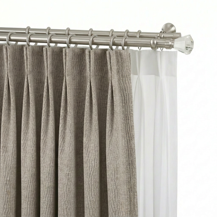 Cato Double Decorative Curtain Rod with Rings