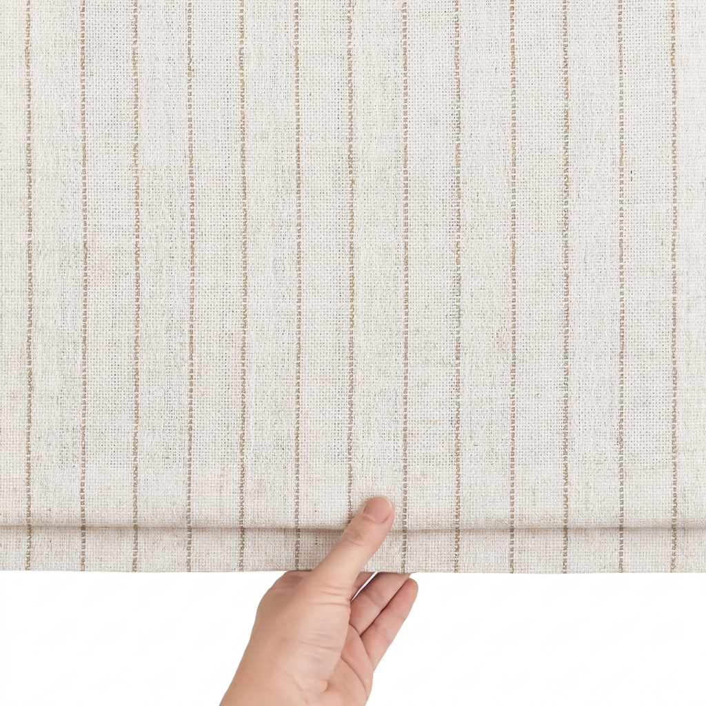 Thal Linen Roman Shade Cordless