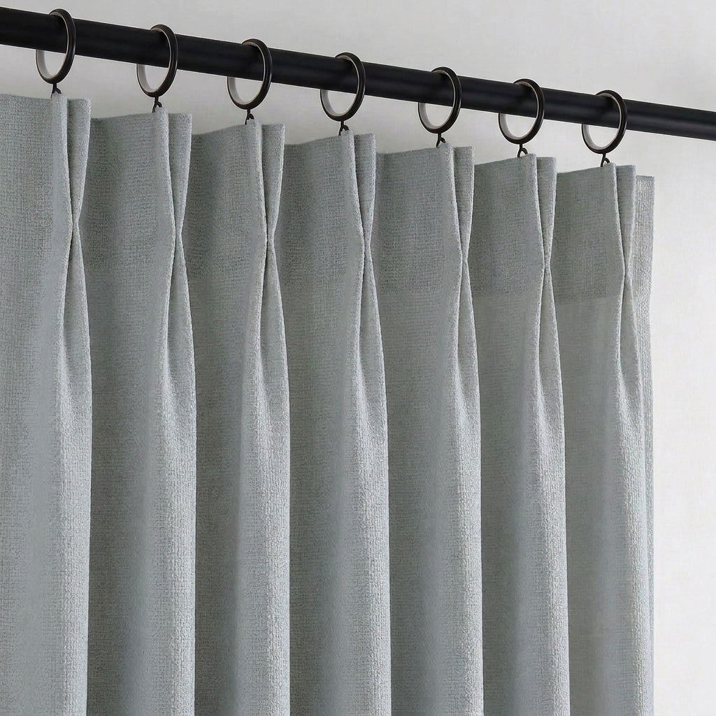Camille Luxury Linen Cotton Curtain Pleated